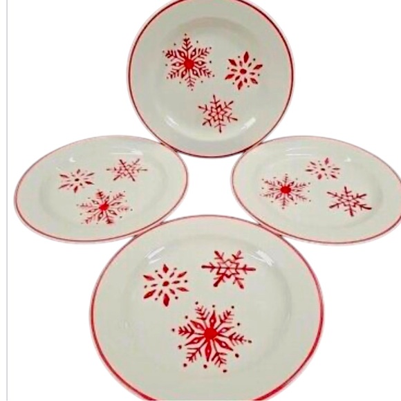 4 Winter Jubilee Dessert Plates exclusive to Martha Stewart Everyday (Set of 4) - Picture 2 of 8